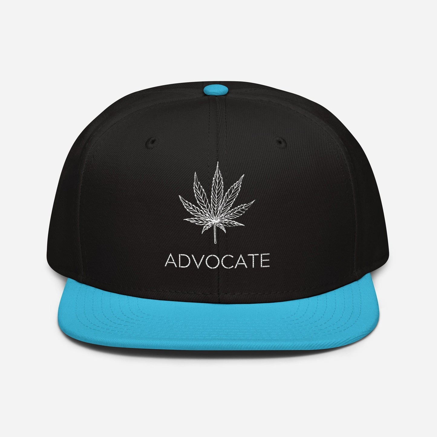 Elegant Advocate Cannabis Leaf Snapback Hat