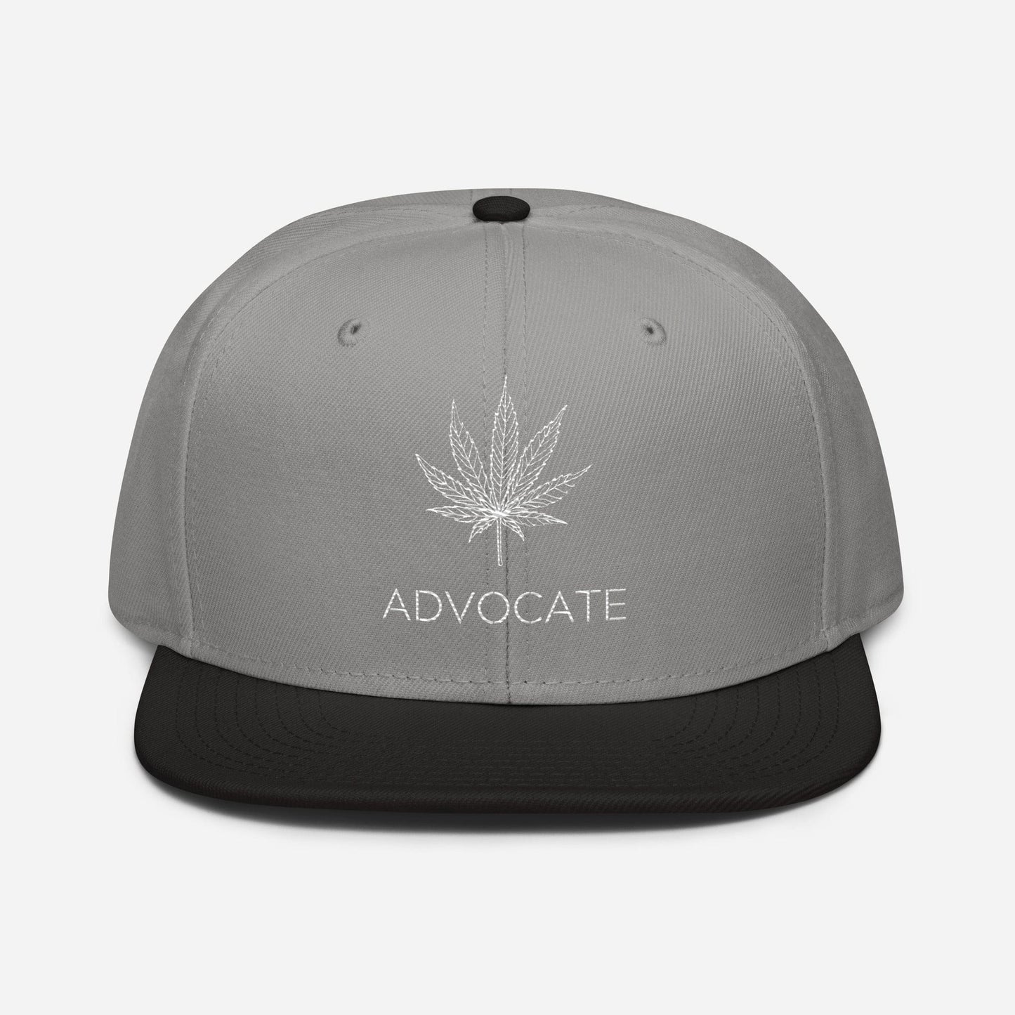 Elegant Advocate Cannabis Leaf Snapback Hat