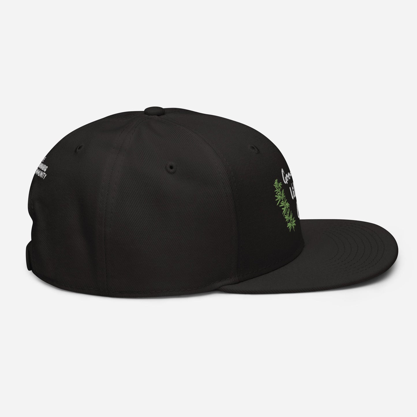 Good Vibes Only Cannabis Snapback Hat