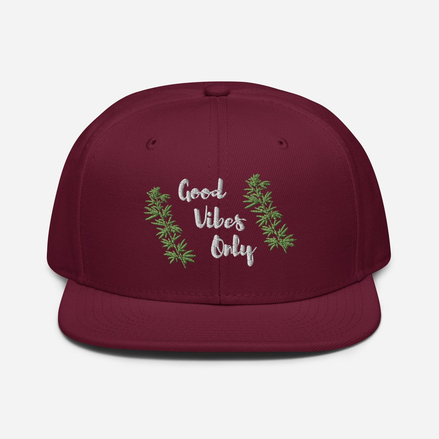 Good Vibes Only Cannabis Snapback Hat