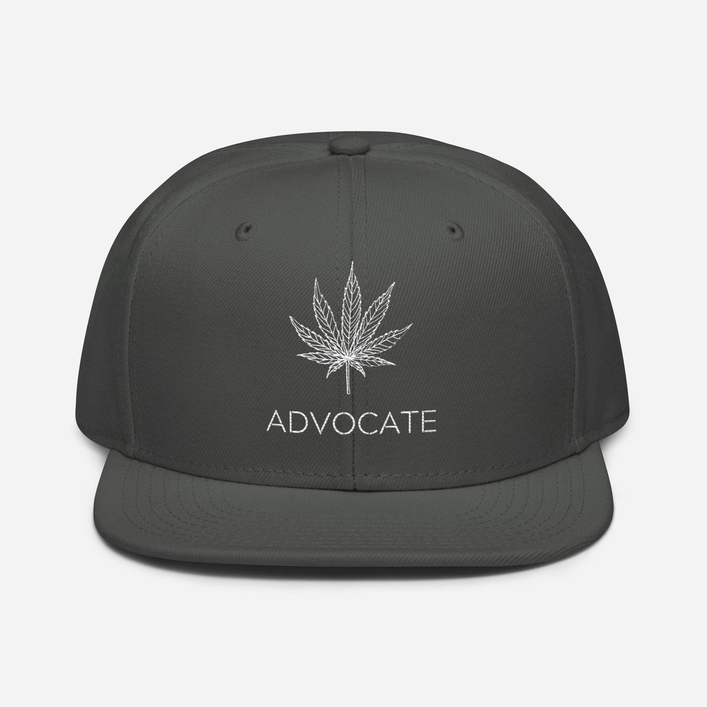 Elegant Advocate Cannabis Leaf Snapback Hat