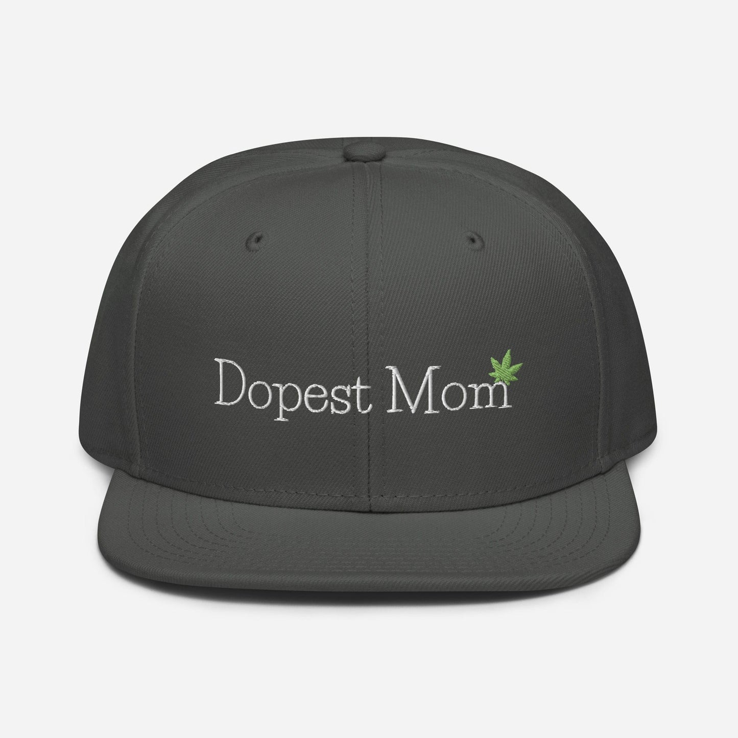 Dopest Mom Cannabis Snapback Hat