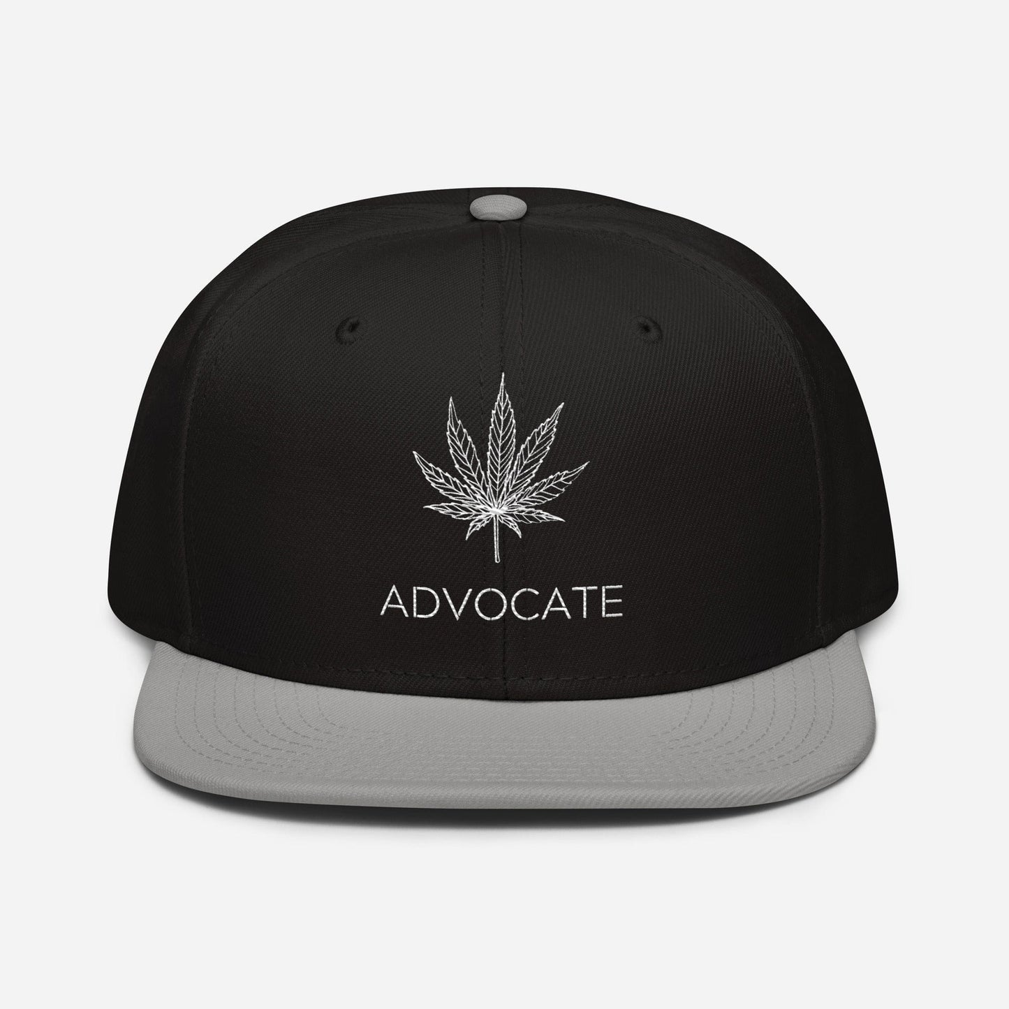 Elegant Advocate Cannabis Leaf Snapback Hat
