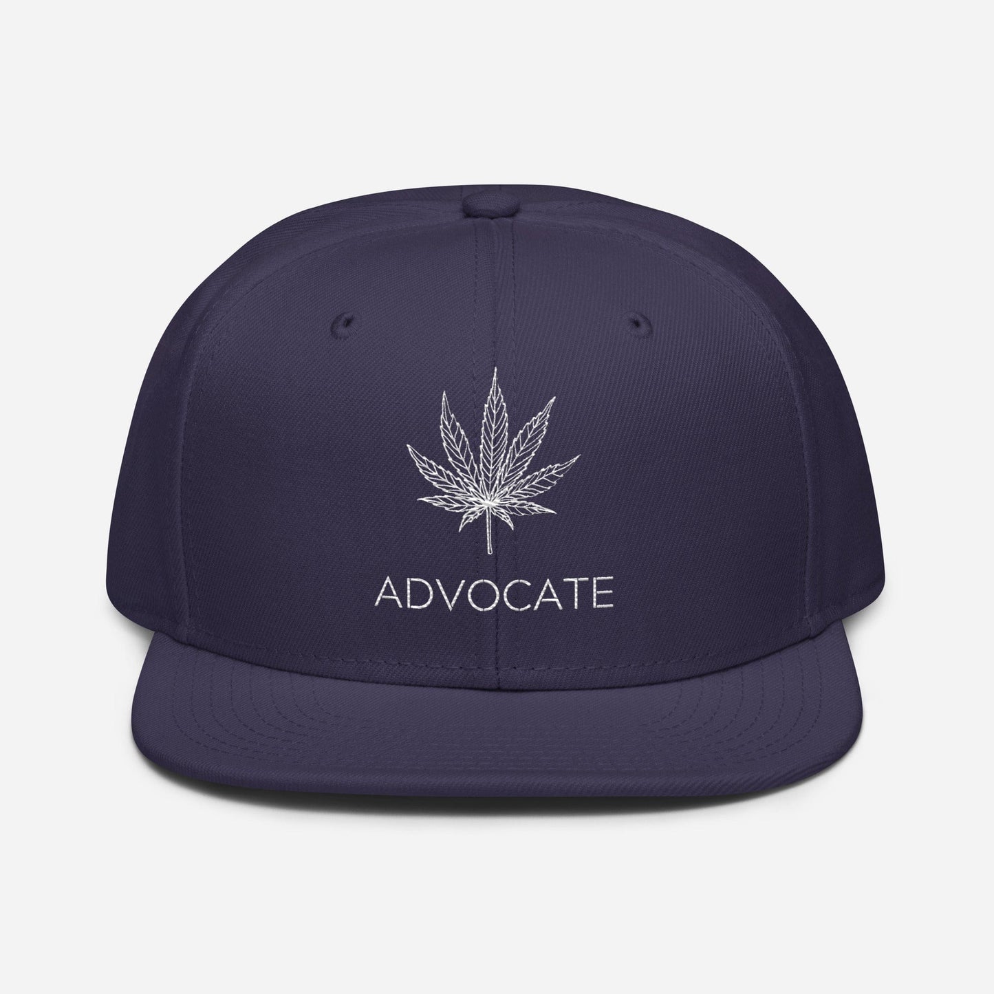 Elegant Advocate Cannabis Leaf Snapback Hat