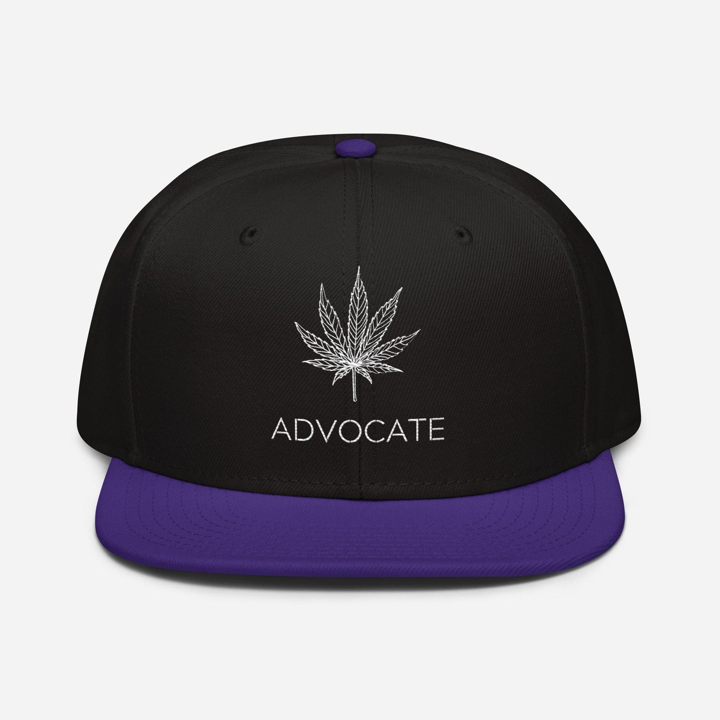 Elegant Advocate Cannabis Leaf Snapback Hat