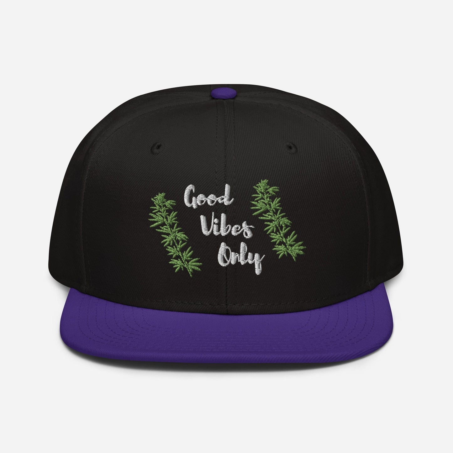 Good Vibes Only Cannabis Snapback Hat