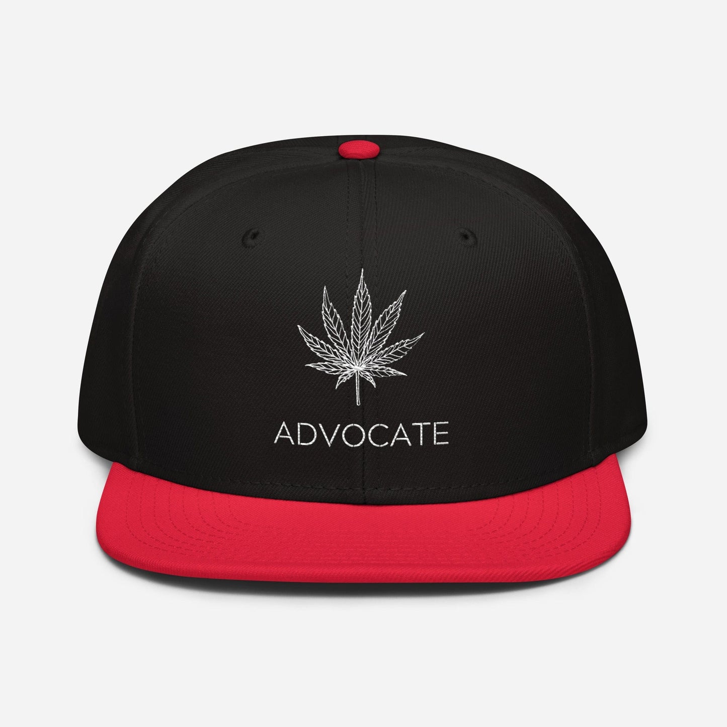 Elegant Advocate Cannabis Leaf Snapback Hat