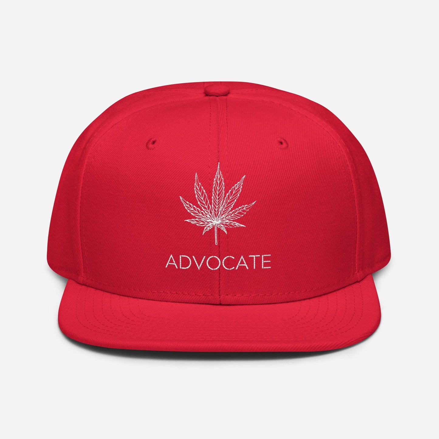 Elegant Advocate Cannabis Leaf Snapback Hat