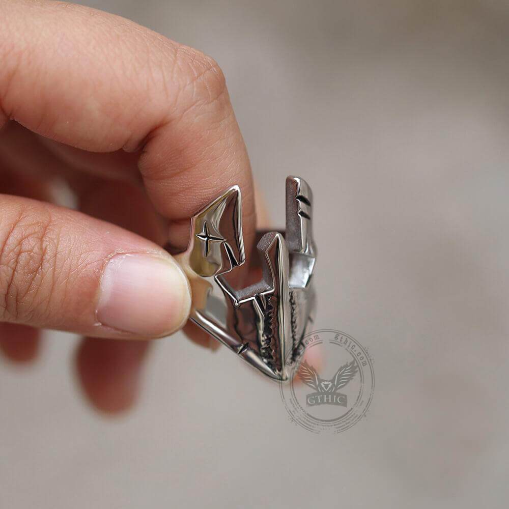 Spartan Helmet Stainless Steel Ring