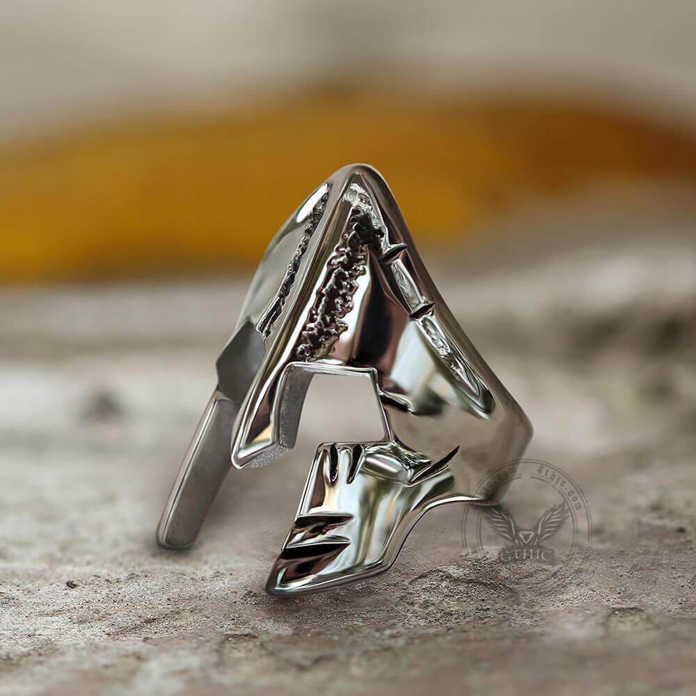 Spartan Helmet Stainless Steel Ring