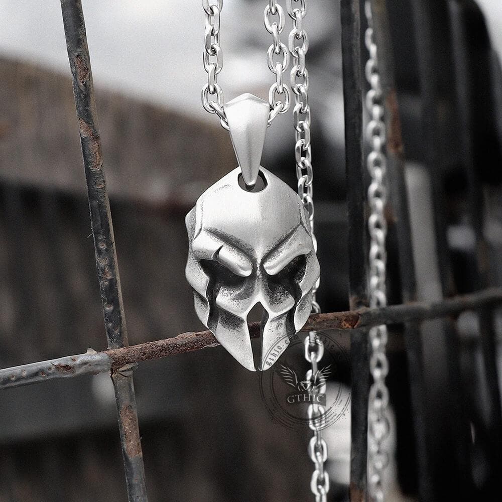 Spartan Warrior Helmet Stainless Steel Pendant
