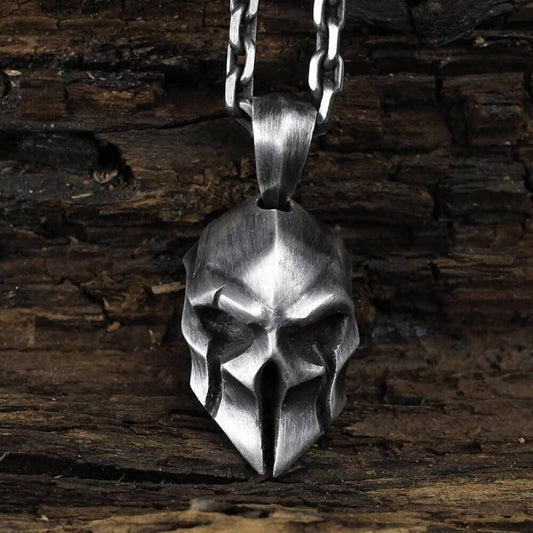 Spartan Warrior Helmet Stainless Steel Pendant
