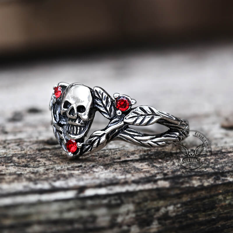 Spider Thorns Stainless Steel Skull Ring