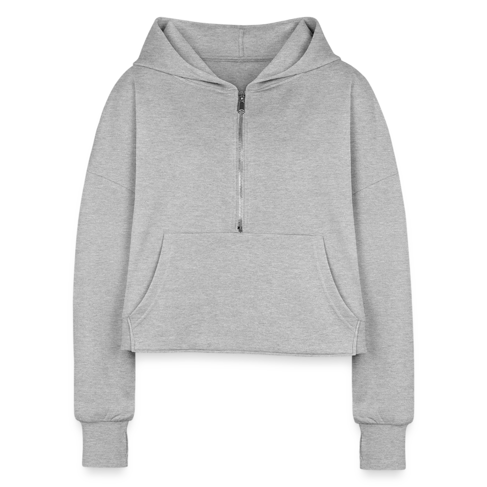 Women's Half Zip Cropped Hoodie
