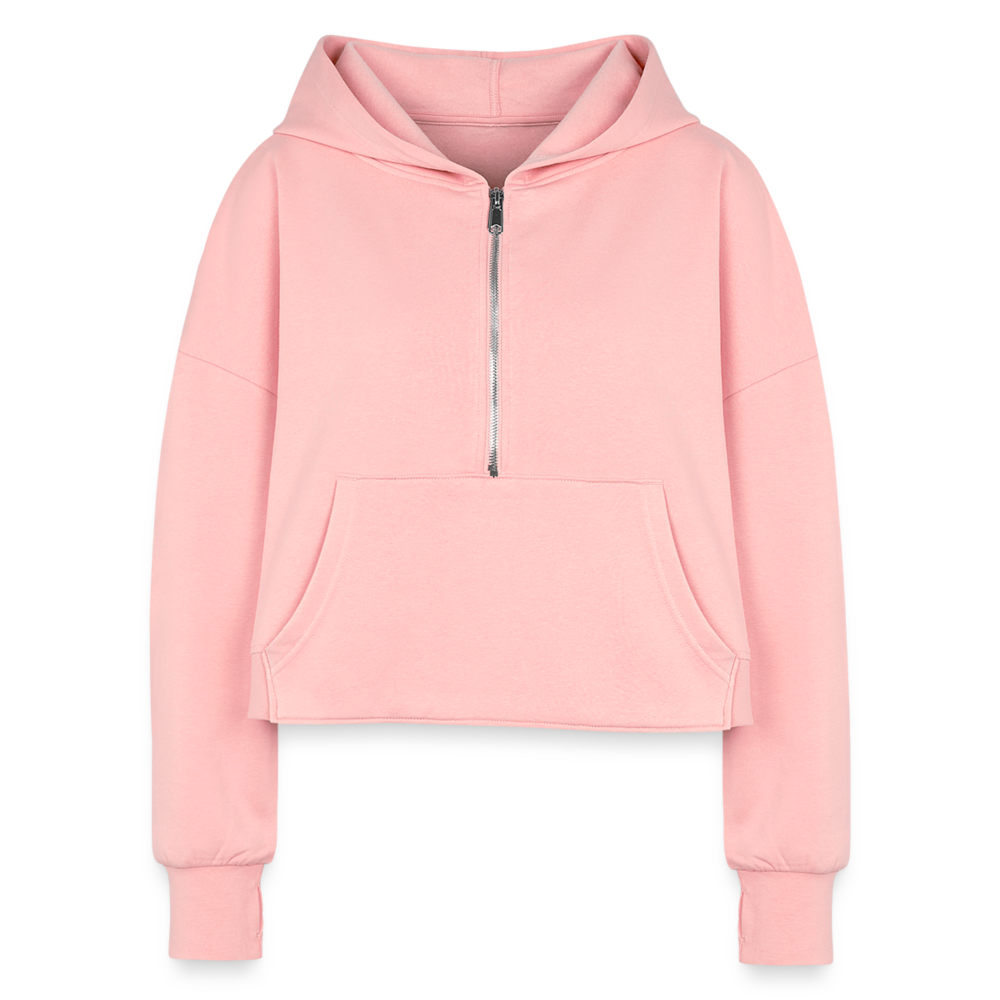 Women's Half Zip Cropped Hoodie