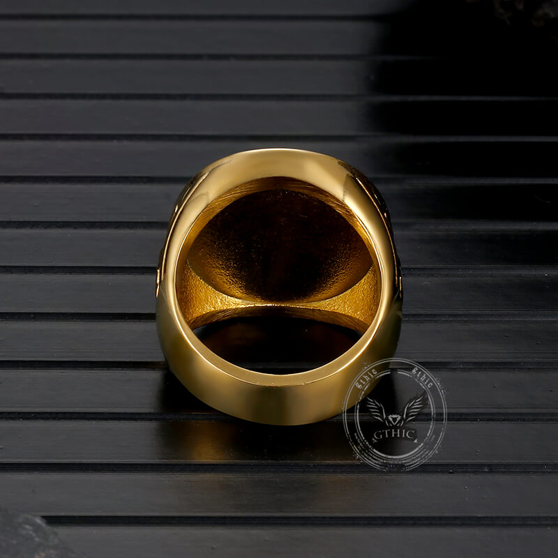 St. Benedict's Medal Exorcism Stainless Steel Ring