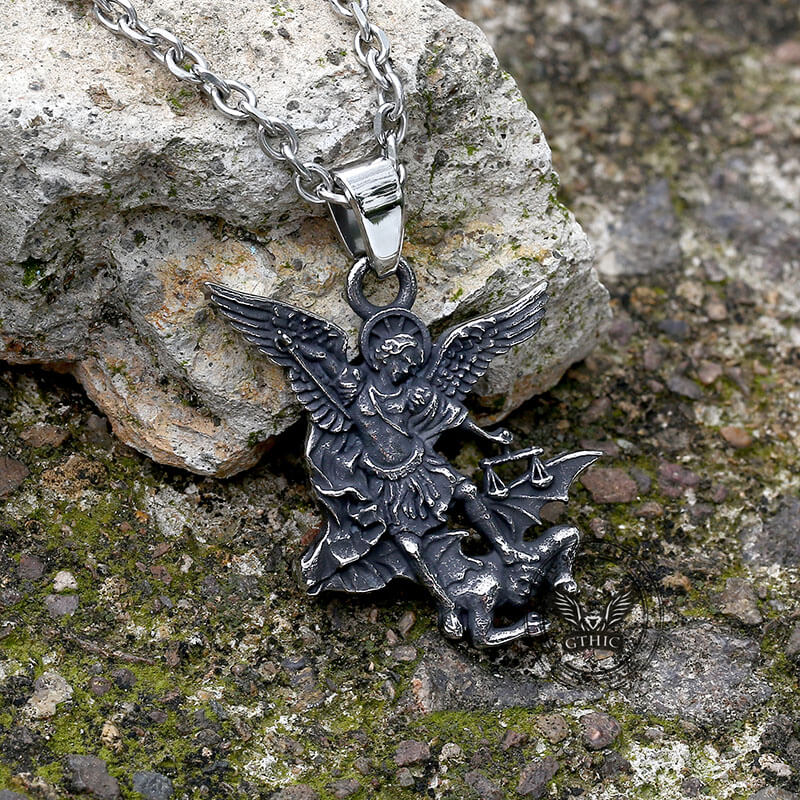 St. Michael Archangel Stainless Steel Religion Pendant