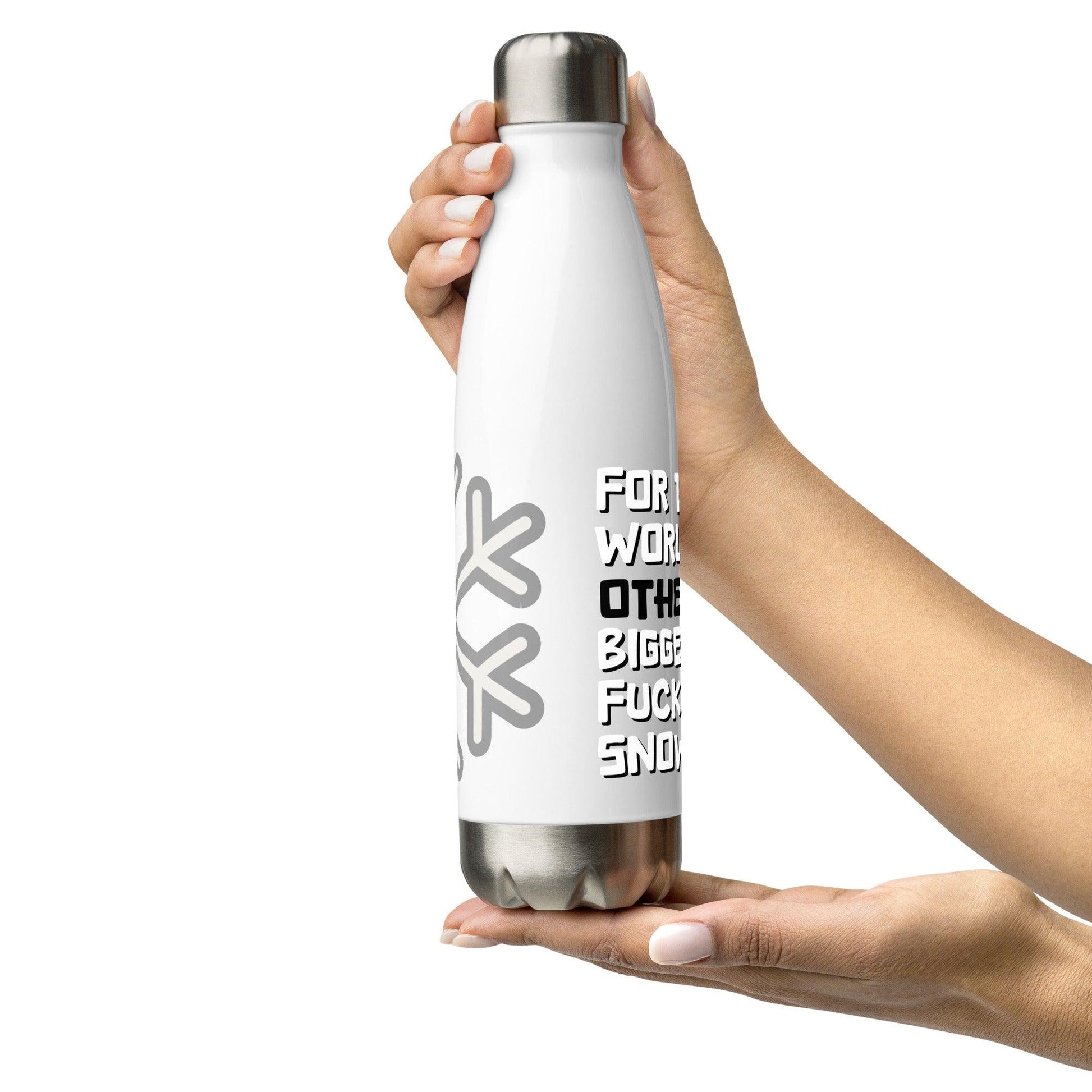 Snowflake! Stainless steel water bottle - Lizard Vigilante