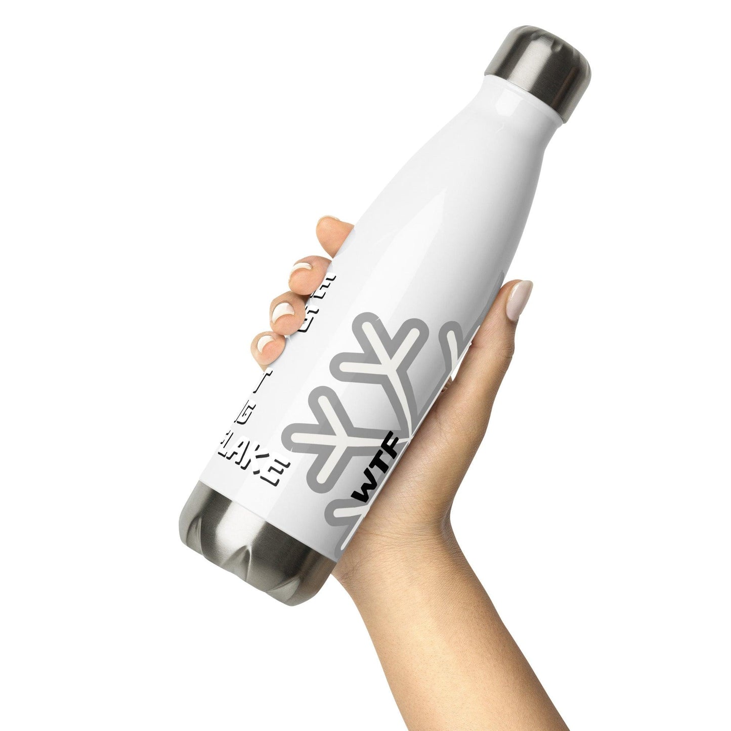 Snowflake! Stainless steel water bottle - Lizard Vigilante