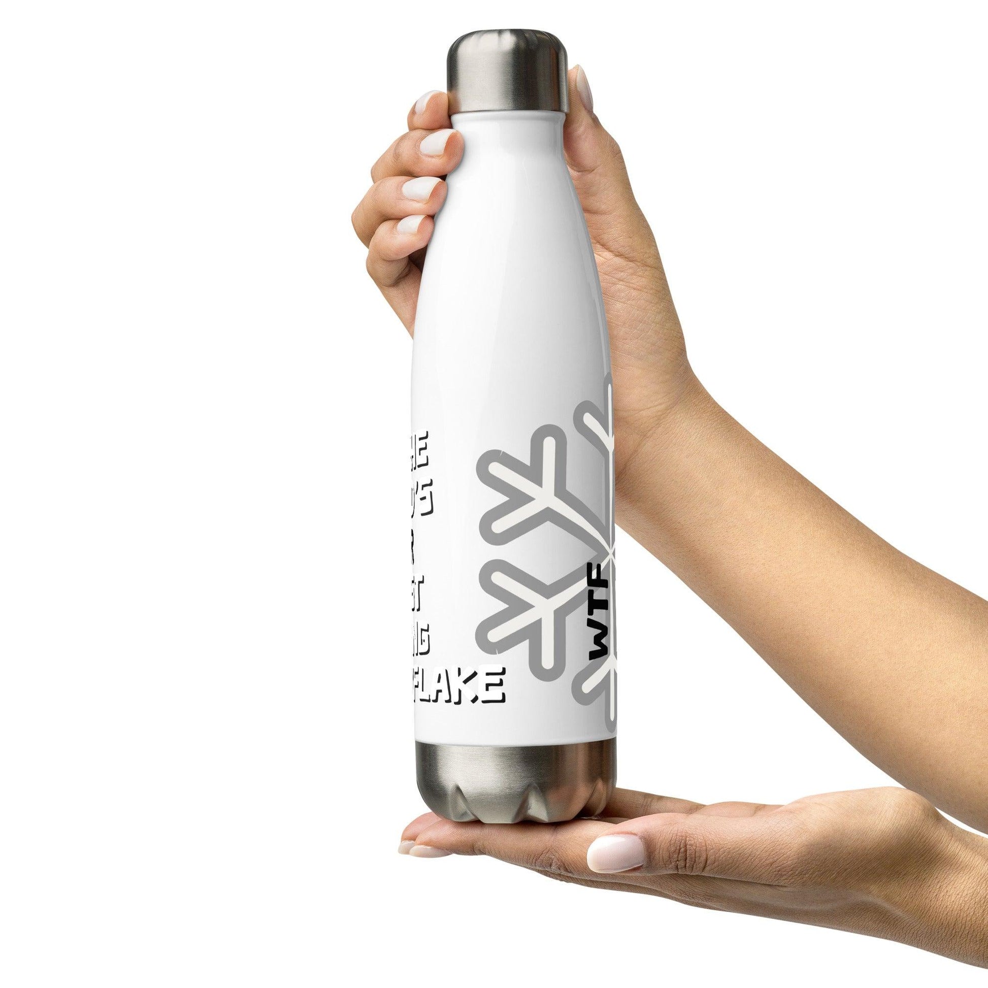 Snowflake! Stainless steel water bottle - Lizard Vigilante