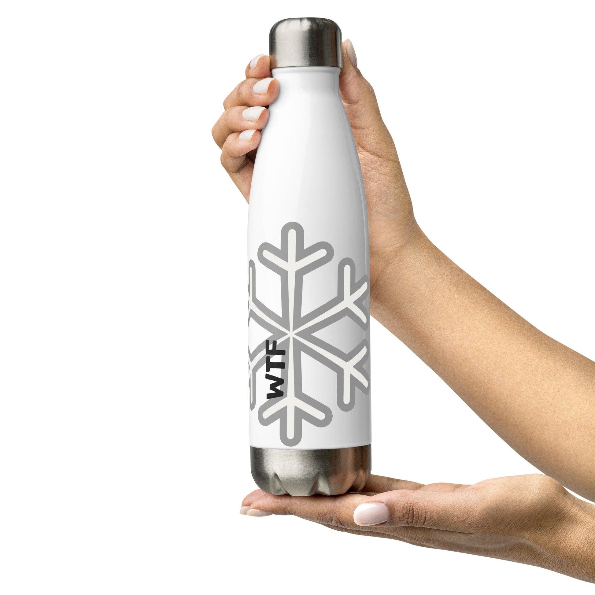 Snowflake! Stainless steel water bottle - Lizard Vigilante