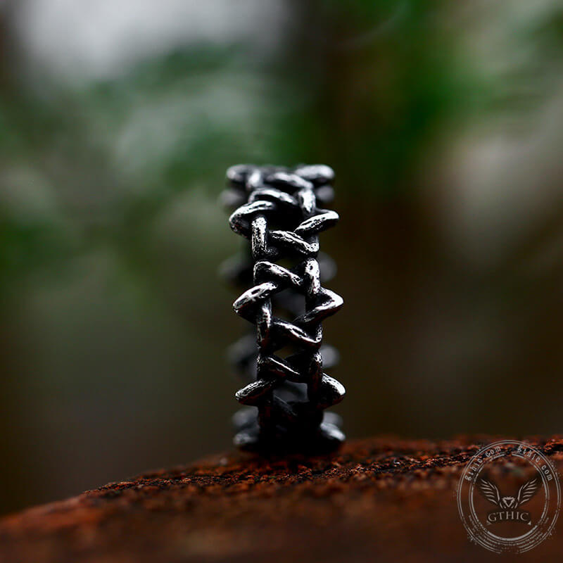 Star Of David Stainless Steel Band Ring