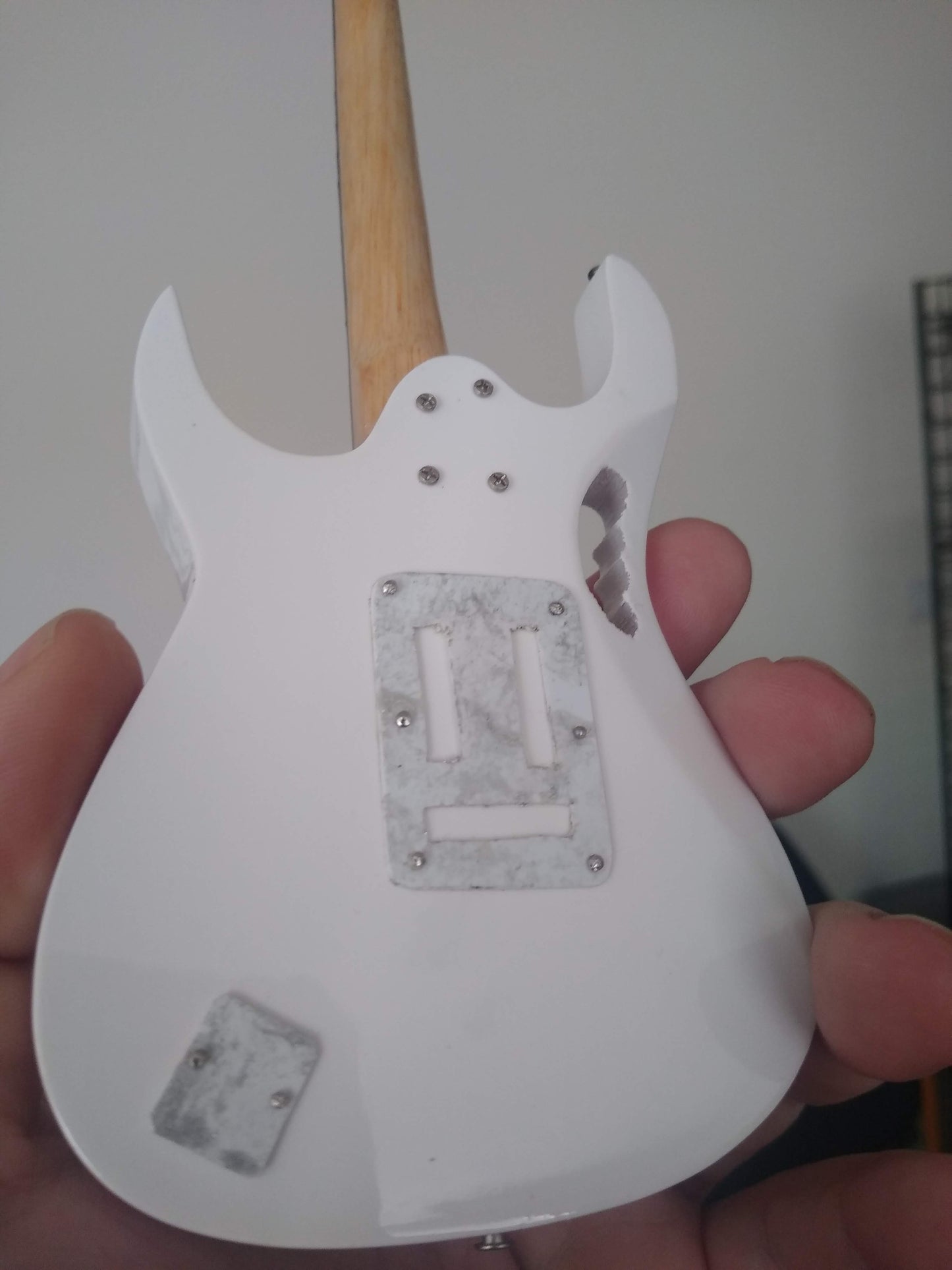 STEVE VAI - Signature White JEM 1:4 Scale Replica Guitar ~Axe Heaven~