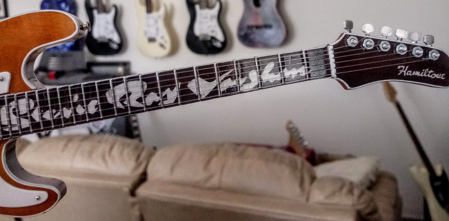 STEVIE RAY VAUGHAN - Signature Hamiltone 1:4 Scale Replica Guitar ~Axe Heaven~