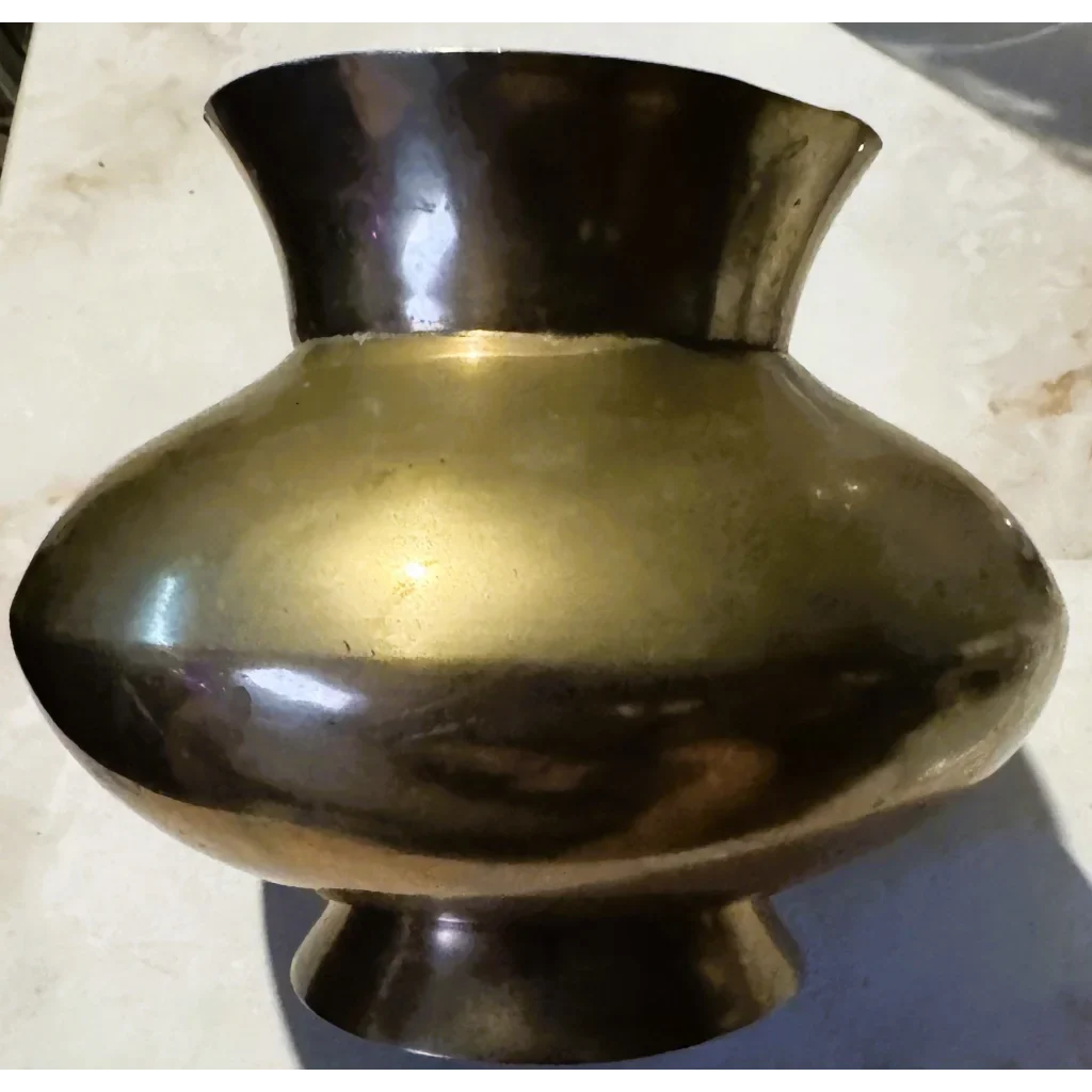 Stunning Mid-Century Brass Vase from India Wows Collectors