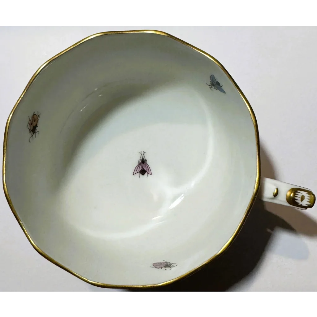 Stunning Vintage Herend Rothschild Bird Pattern Porcelain Teacup