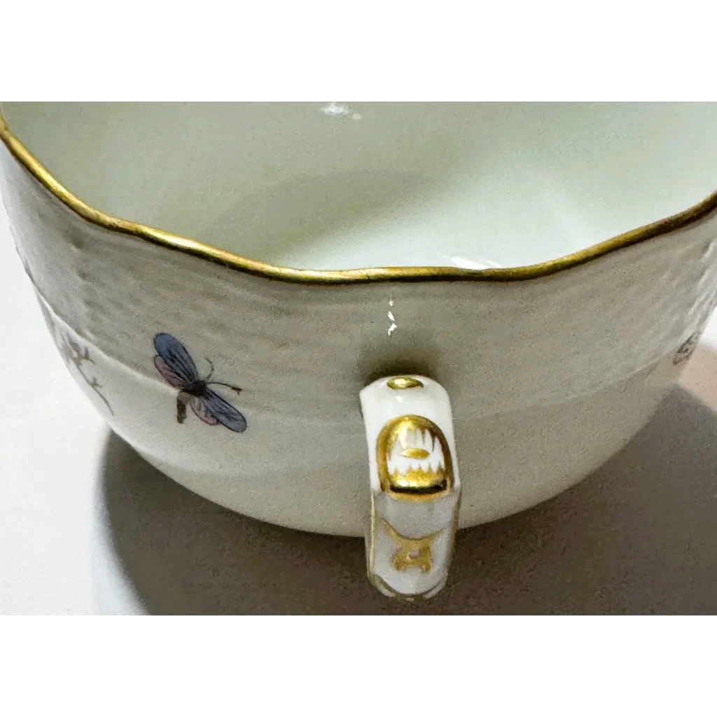Stunning Vintage Herend Rothschild Bird Pattern Porcelain Teacup