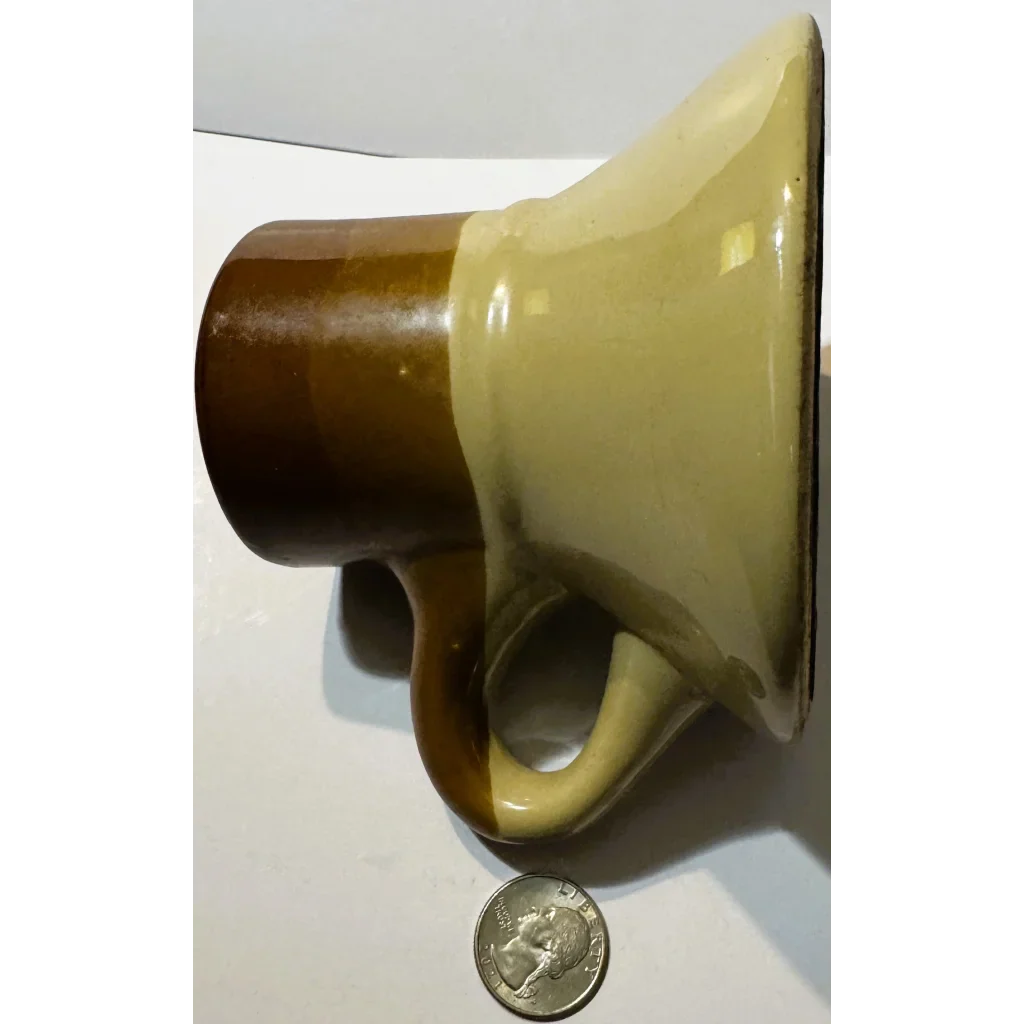 Stunning Vintage Mid Century Studio Pottery Mug with Two Tone Design