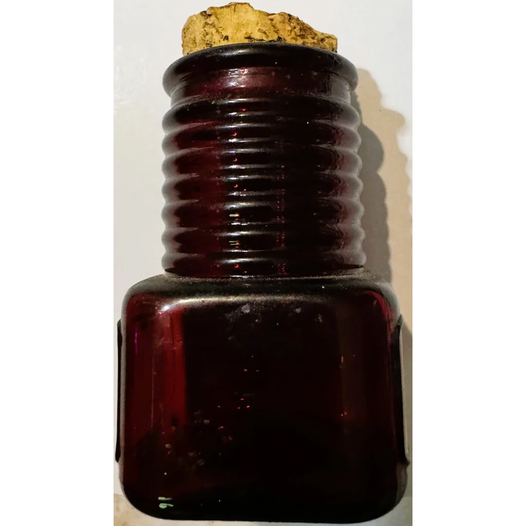 Stunning Vintage Mid Century Wheaton Ruby Red Glass Apothecary Bottle