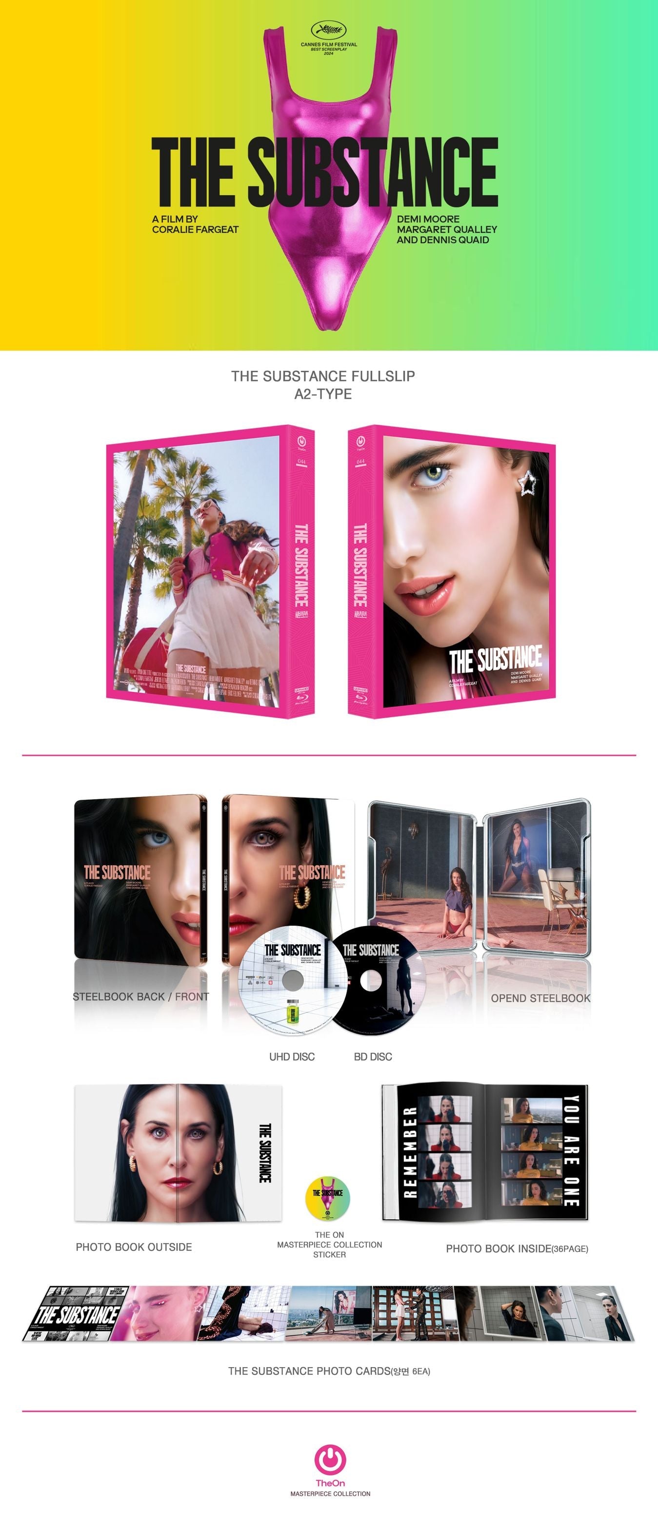 The Substance - Kimchi Exclusive Steelbook [A2 Full Slip] (4K Ultra HD + Blu-ray)