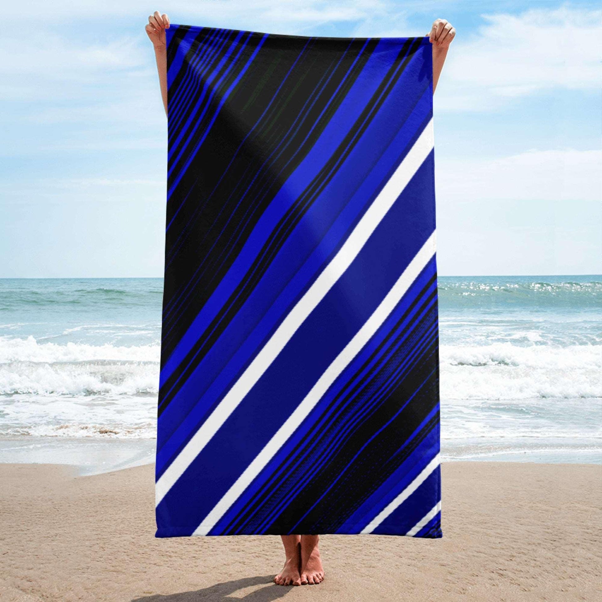 Experience Ultimate Comfort and Style with Our Premium Blue Sliced Towel at Lizard Vigilante - Lizard Vigilante