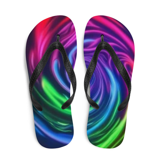 Swirlish Flip-Flops / Swirlbow Colors Tongs Slides - Lizard Vigilante