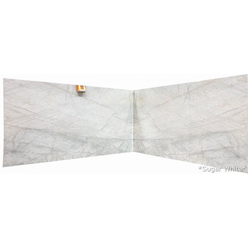 Sugar White Bookmatching Marble Slabs Polished - Full Truckload