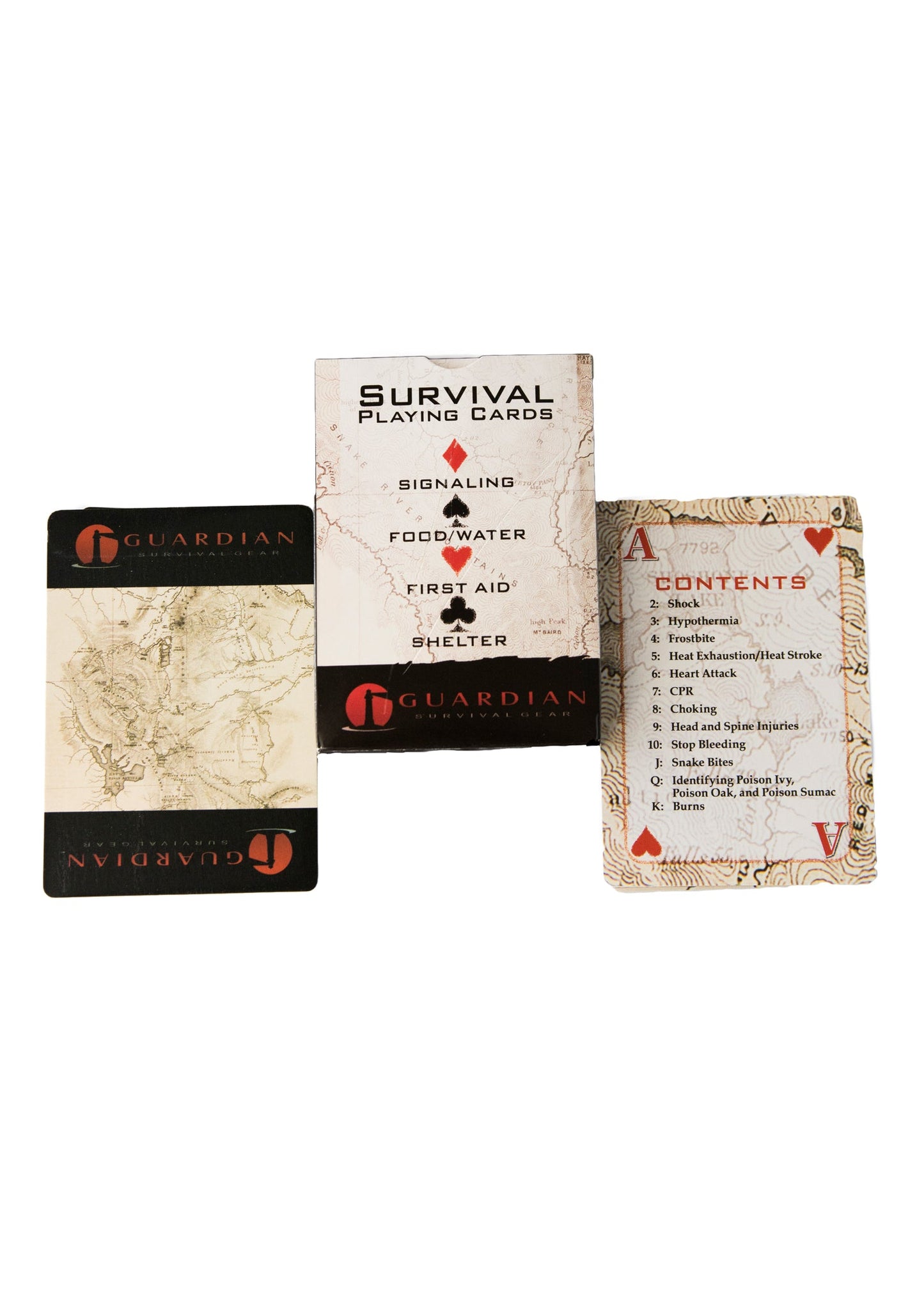 Quake Kits Survival Playing Cards | Essential Skills on Every Card