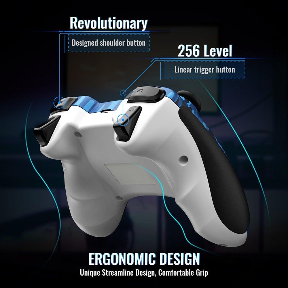 Sustainable Black And Red Wireless Joystick PC Controller Gamepad Simple Cool Joystick Compatible With TV Box Tablet