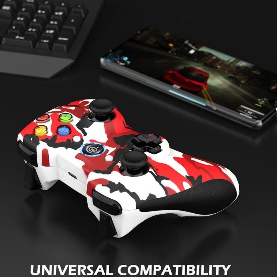 Sustainable Black And Red Wireless Joystick PC Controller Gamepad Simple Cool Joystick Compatible With TV Box Tablet