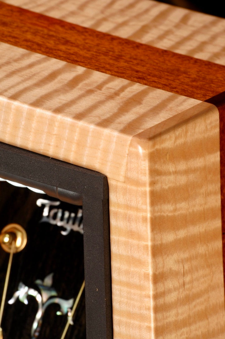 ClimaStand Triangle Humidor with Base - Flamed Maple with Mahogany