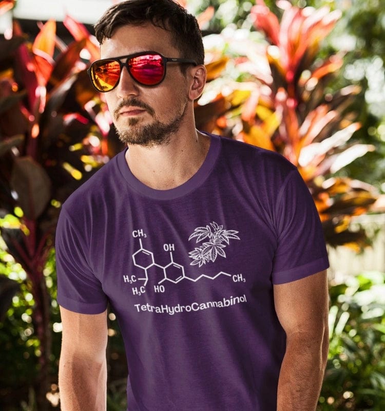 Tetrahydrocannabinol (THC) Molecule Weed Shirt