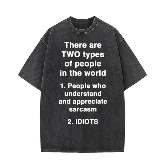 There Are Two Types Of People Vintage Washed T-shirt