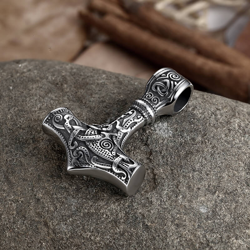 Thor’s Hammer Stainless Steel Pendant