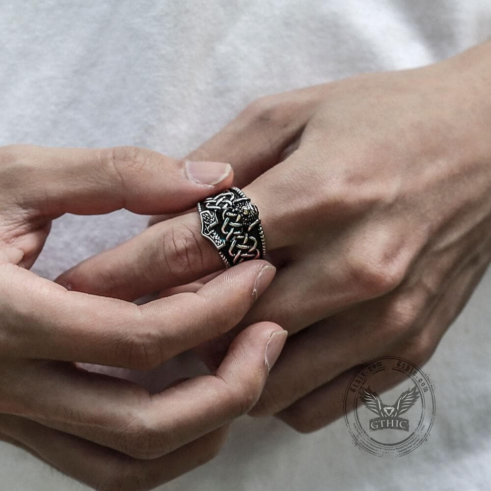 Thor's Hammer Stainless Steel Viking Ring