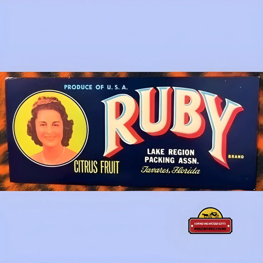 Timeless Ruby Crate Label Brings Vintage Charm to Your Collection