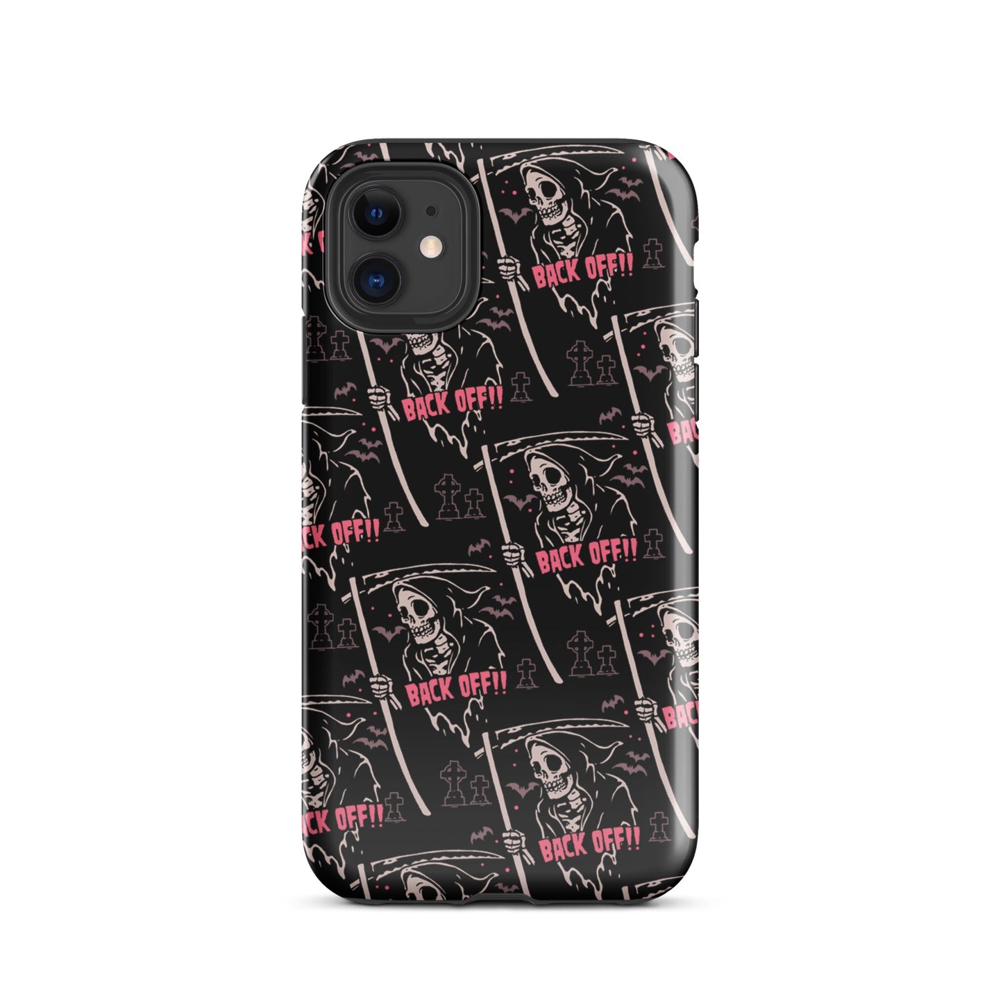 Grim Reaper Back Off iPhone Case