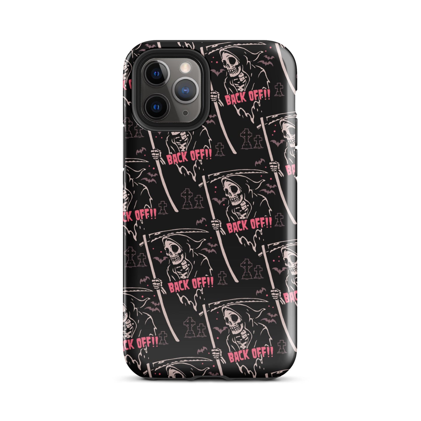 Grim Reaper Back Off iPhone Case
