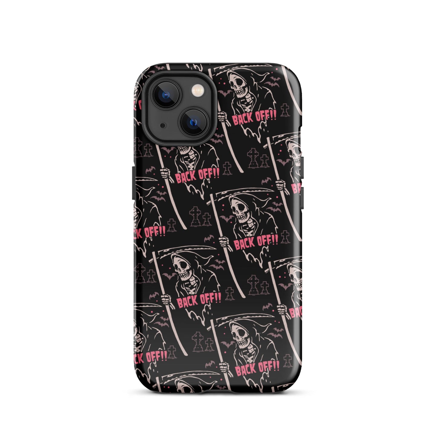 Grim Reaper Back Off iPhone Case