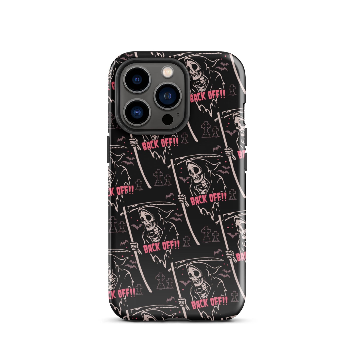 Grim Reaper Back Off iPhone Case